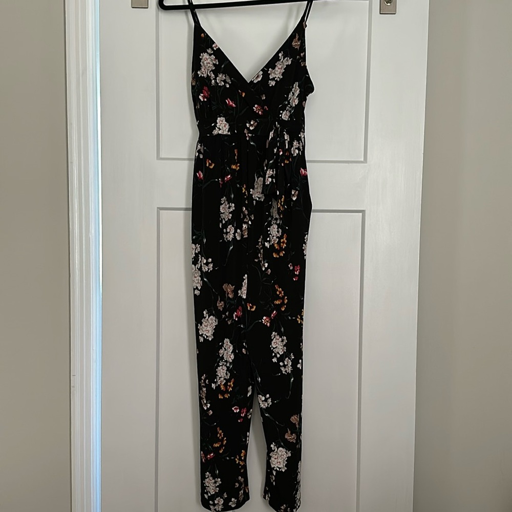 Kaileigh maternity knit crop jumpsuit, size S